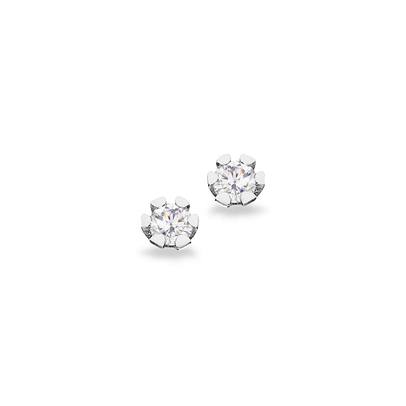 Vida ørestikker fra Scrouples i 8 kt hvidguld med diamanter (0,06–0,40 ct)